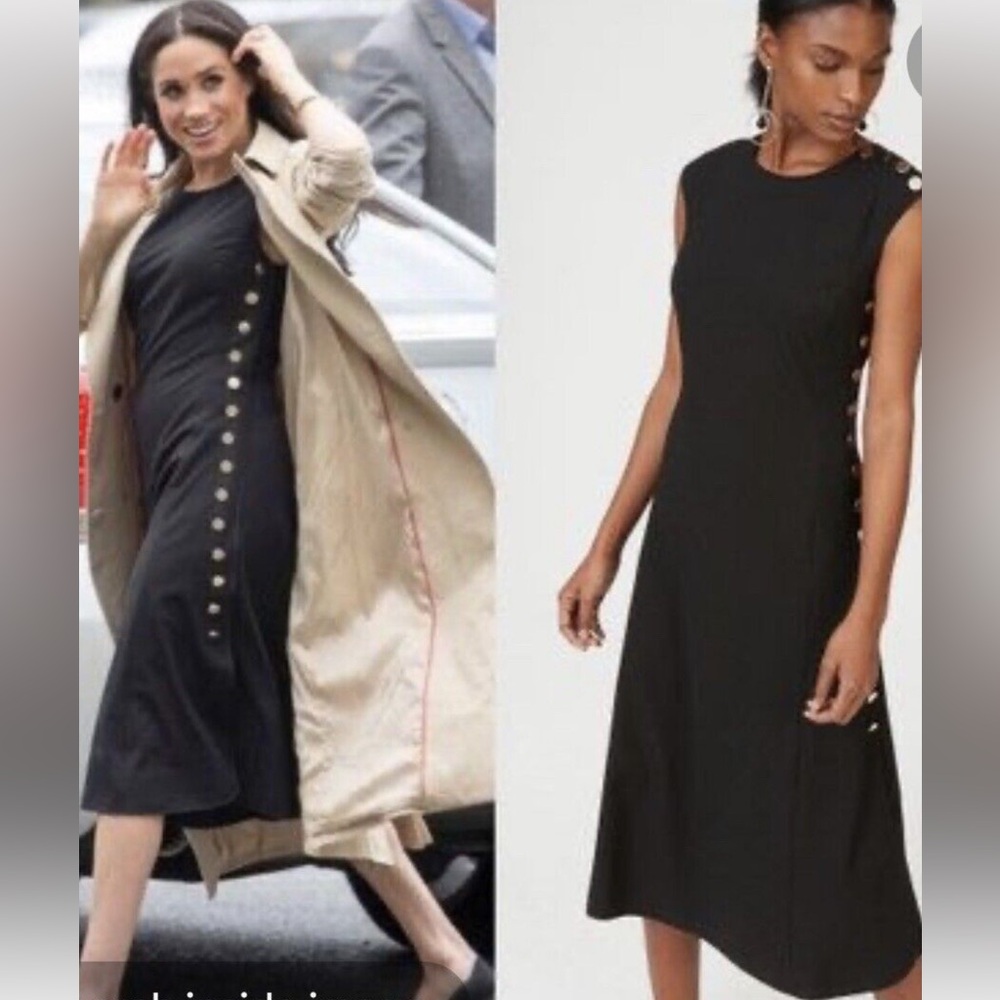 Club Monaco Black Dress ASO Meghan Markle Size 12 NWT